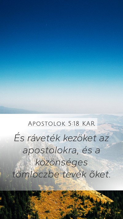 Apostolok 5:18 KAR Bible Verse Image