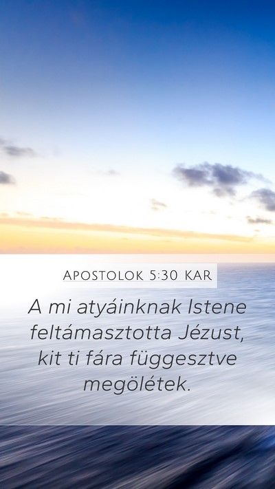 Apostolok 5:30 KAR Bible Verse Image