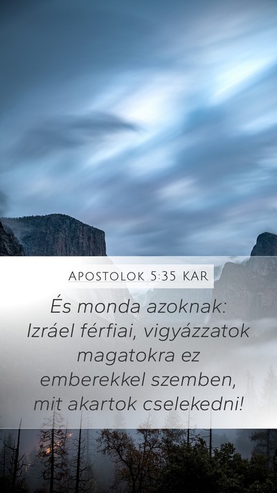 Apostolok 5:35 KAR Bible Verse Image
