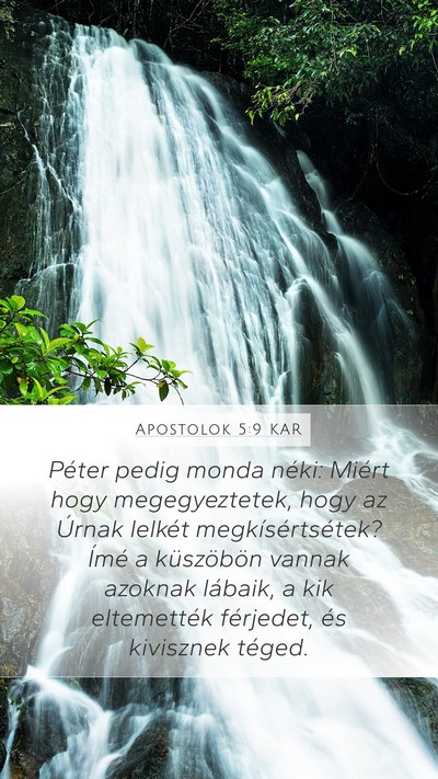Apostolok 5:9 KAR Bible Verse Image