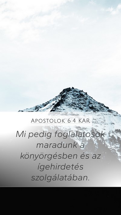 Apostolok 6:4 KAR Bible Verse Image