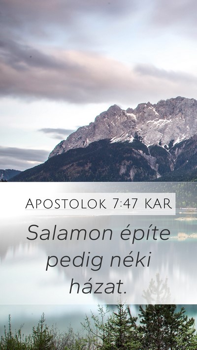 Apostolok 7:47 KAR Bible Verse Image