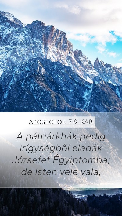Apostolok 7:9 KAR Bible Verse Image