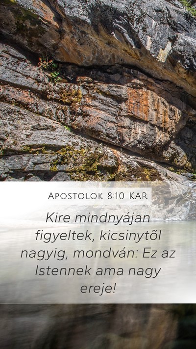 Apostolok 8:10 KAR Bible Verse Image