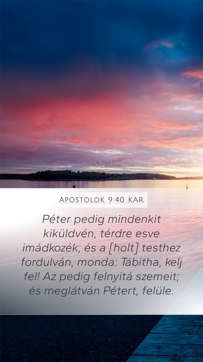 Apostolok 9:40 KAR Bible Verse Image