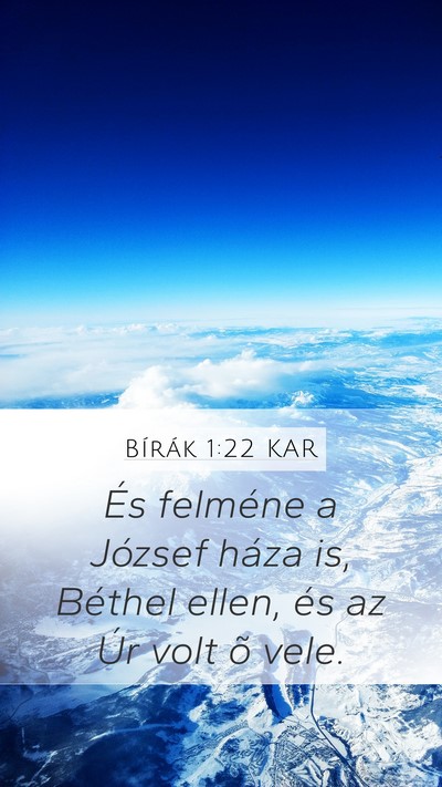Bírák 1:22 KAR Bible Verse Image