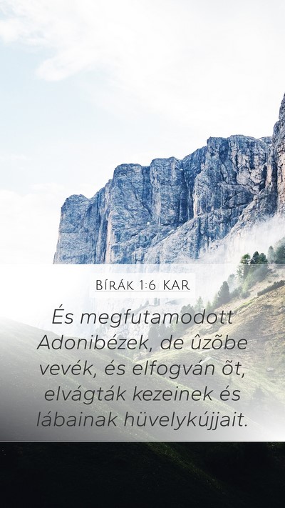 Bírák 1:6 KAR Bible Verse Image