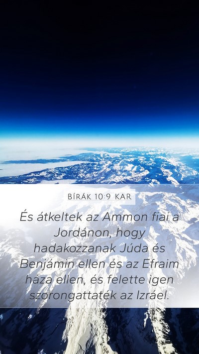 Bírák 10:9 KAR Bible Verse Image