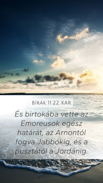 Bírák 11:22 KAR Bible Verse Image