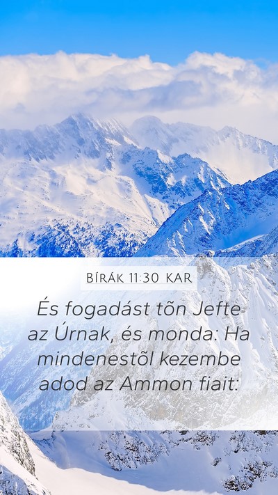Bírák 11:30 KAR Bible Verse Image