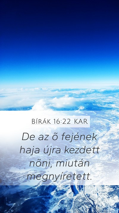 Bírák 16:22 KAR Bible Verse Image