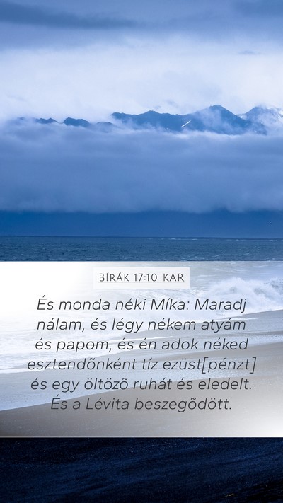 Bírák 17:10 KAR Bible Verse Image