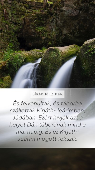 Bírák 18:12 KAR Bible Verse Image
