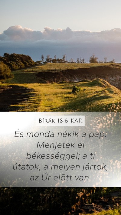Bírák 18:6 KAR Bible Verse Image