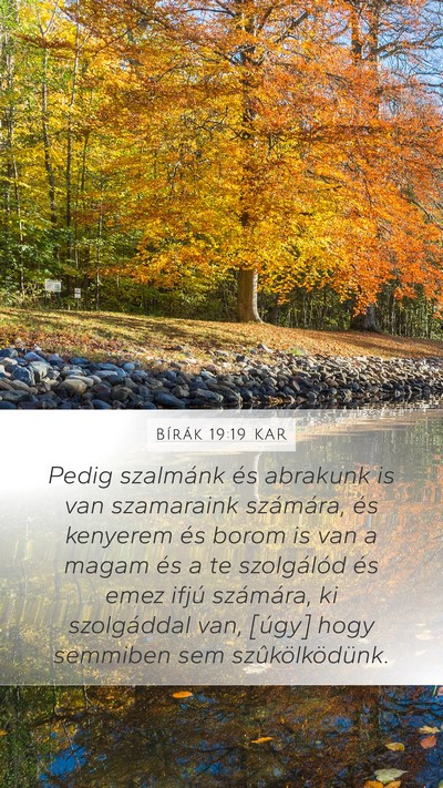 Bírák 19:19 KAR Bible Verse Image