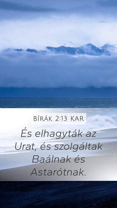Bírák 2:13 KAR Bible Verse Image
