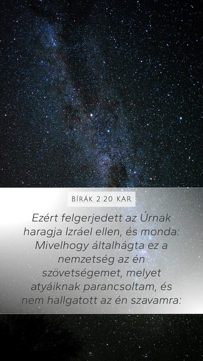 Bírák 2:20 KAR Bible Verse Image