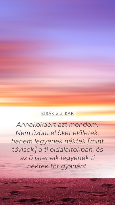 Bírák 2:3 KAR Bible Verse Image