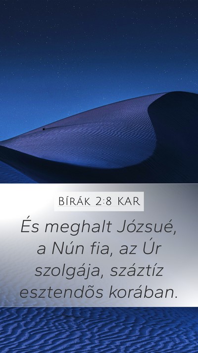 Bírák 2:8 KAR Bible Verse Image