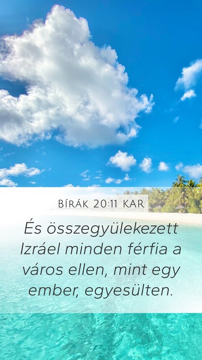 Bírák 20:11 KAR Bible Verse Image