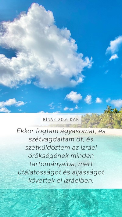 Bírák 20:6 KAR Bible Verse Image