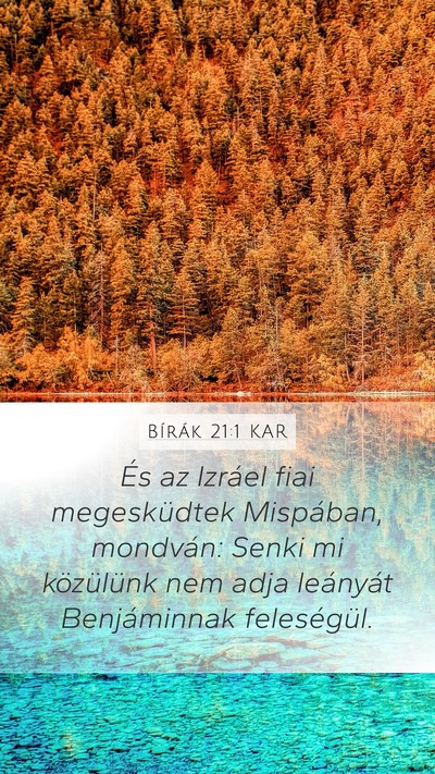Bírák 21:1 KAR Bible Verse Image