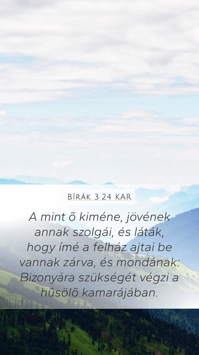 Bírák 3:24 KAR Bible Verse Image