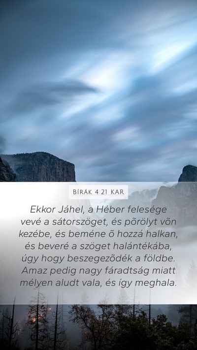 Bírák 4:21 KAR Bible Verse Image