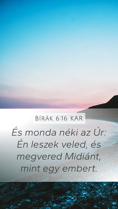 Bírák 6:16 KAR Bible Verse Image
