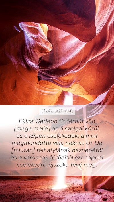 Bírák 6:27 KAR Bible Verse Image