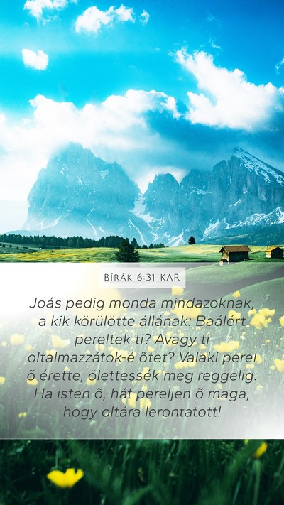 Bírák 6:31 KAR Bible Verse Image