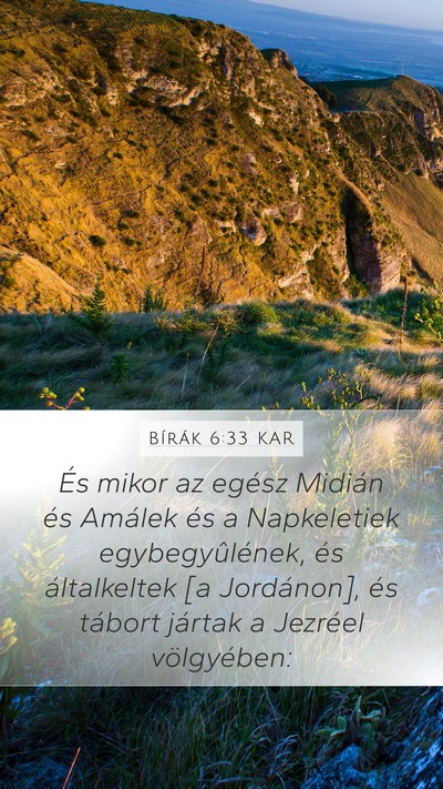 Bírák 6:33 KAR Bible Verse Image