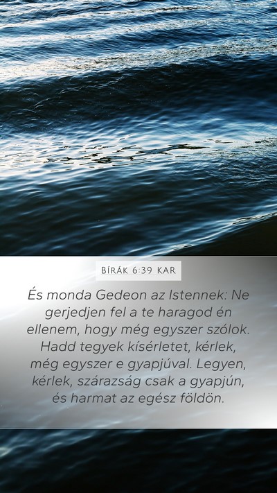 Bírák 6:39 KAR Bible Verse Image