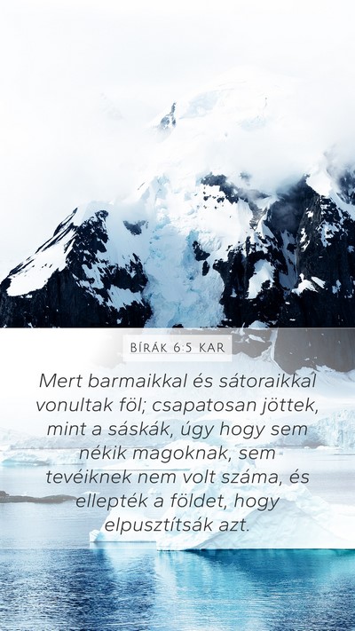 Bírák 6:5 KAR Bible Verse Image