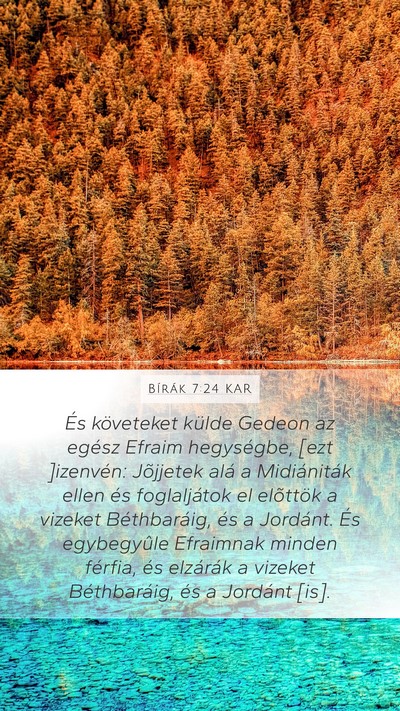 Bírák 7:24 KAR Bible Verse Image