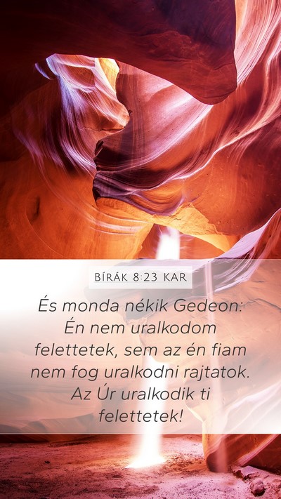 Bírák 8:23 KAR Bible Verse Image