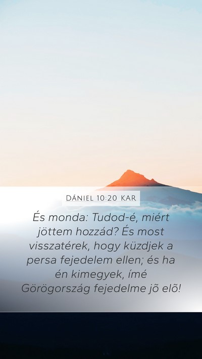 Dániel 10:20 KAR Bible Verse Image