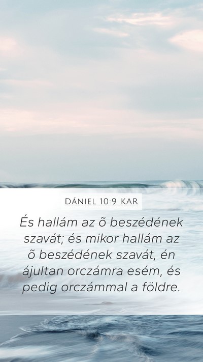 Dániel 10:9 KAR Bible Verse Image