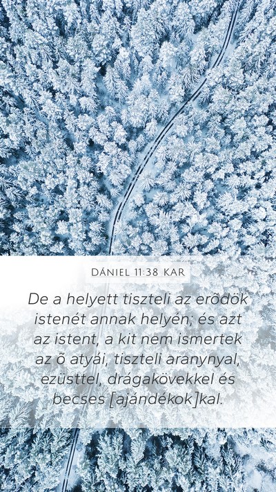 Dániel 11:38 KAR Bible Verse Image