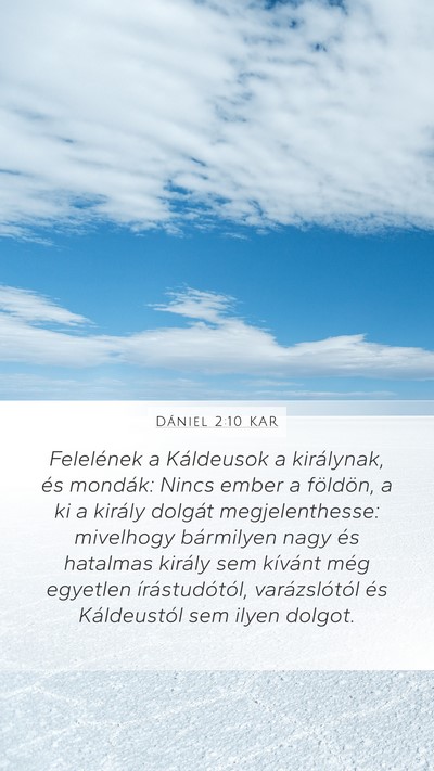 Dániel 2:10 KAR Bible Verse Image