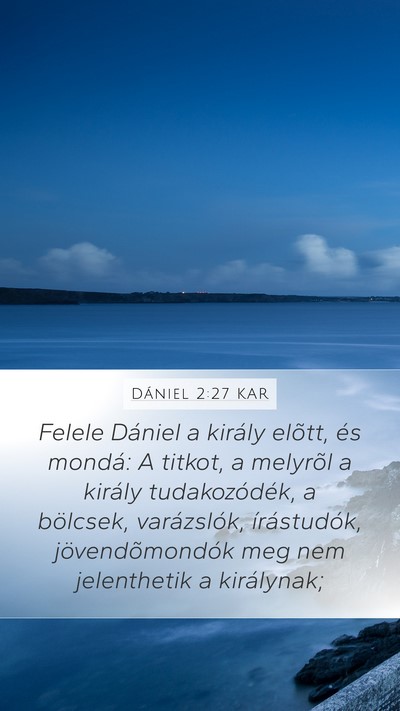 Dániel 2:27 KAR Bible Verse Image
