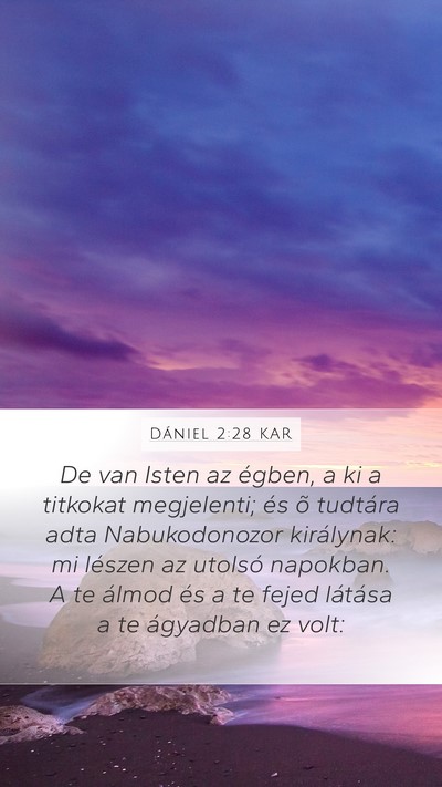 Dániel 2:28 KAR Bible Verse Image