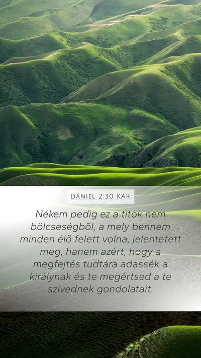 Dániel 2:30 KAR Bible Verse Image