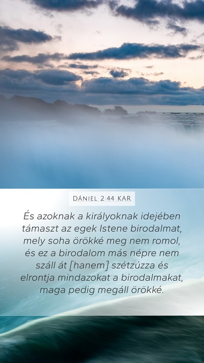 Dániel 2:44 KAR Bible Verse Image