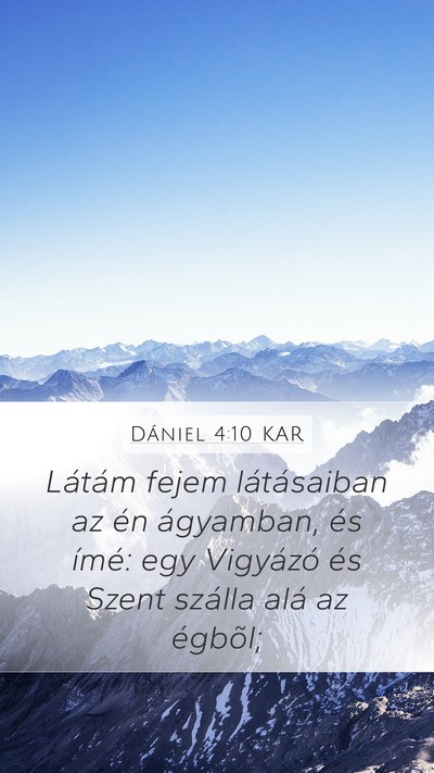 Dániel 4:10 KAR Bible Verse Image