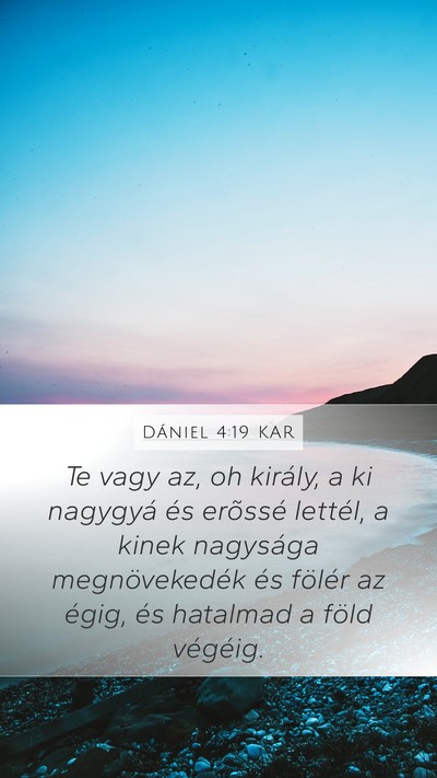 Dániel 4:19 KAR Bible Verse Image