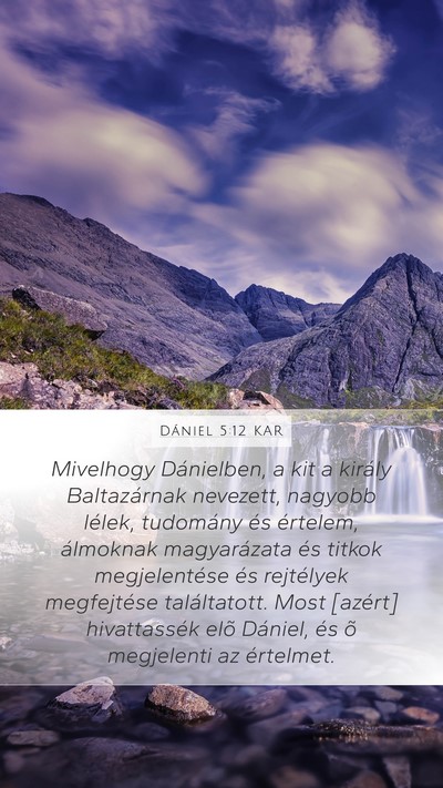 Dániel 5:12 KAR Bible Verse Image