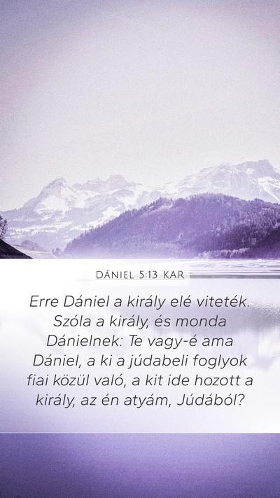 Dániel 5:13 KAR Bible Verse Image