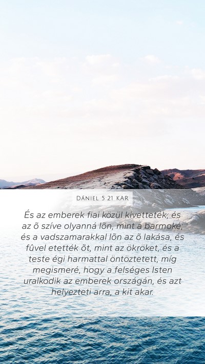 Dániel 5:21 KAR Bible Verse Image
