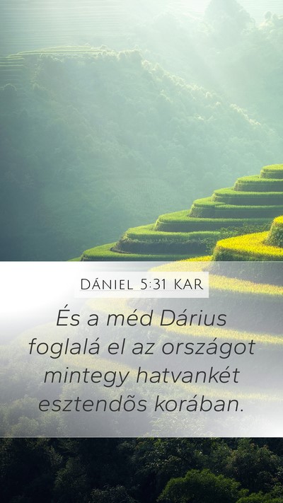 Dániel 5:31 KAR Bible Verse Image